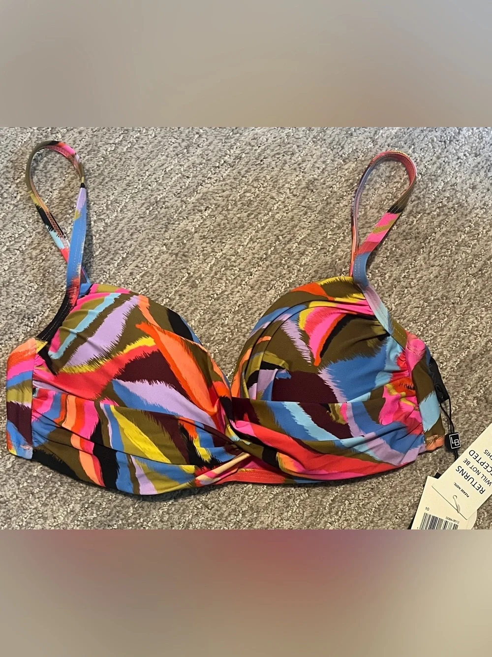 La Blanca Over The Shoulder Wrap Bikini Swimsuit Top 10. 2375/bb6-3